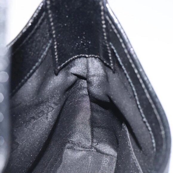 Salvatore Ferragamo Shoulder Bag Canvas Navy Silver Auth bs25827 - Picture 13 of 16